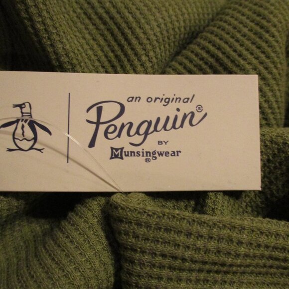 Original Penguin NEW Men Large Green Warm Outdoor Vacation Long Sleeve Shirt - Picture 9 of 11